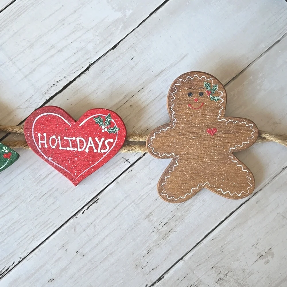 Handpainted Gingerbread Garland